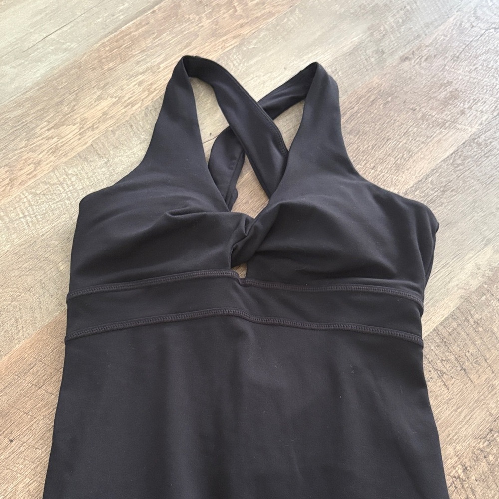 Fabletics Black Halter Jumpsuit - image 2